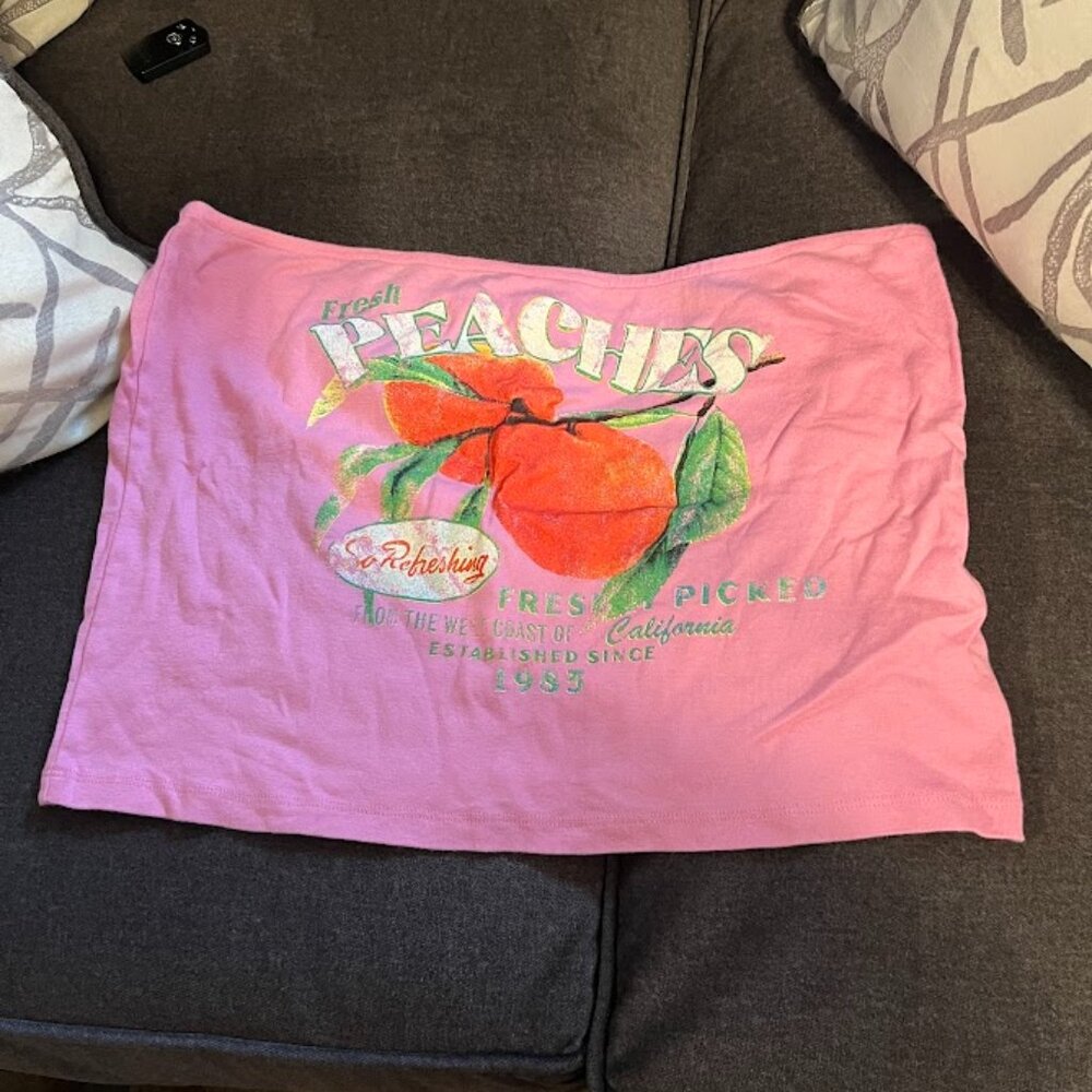 Peachy Pink XXXL tube top from Urban Outfitters